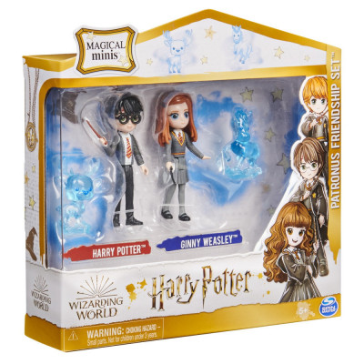HARRY POTTER WIZARDING WORLD MAGICAL MINIS SET 2 FIGURINE HARRY POTTER SI GINNY WEASLEY foto