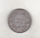 bnk mnd Elvetia 20 rappen 1908