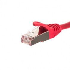 Cablu FTP NETRACK Patchcord Cat 5e snagless boot 1m Rosu foto