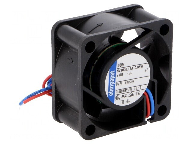 Ventilator DC Axial 5V 40x40x20mm 18dBA