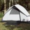 Gossi cort camping cupola 3 persoane alb, tesatura opaca, impermeabil