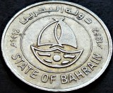 Moneda exotica 50 FILS - BAHRAIN, anul 1992 * cod 152, Asia