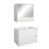 Mobilier complet de baie Porto 80, alb