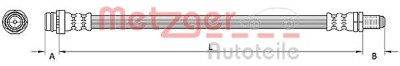 Conducta / cablu frana FORD S-MAX (WA6) (2006 - 2016) METZGER 4110796 foto