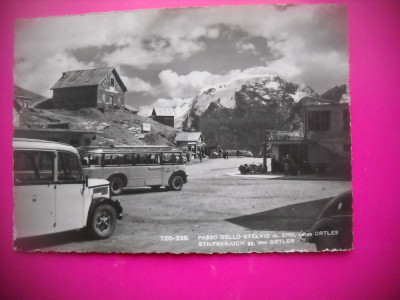 HOPCT 62341 STRADA VECHE TRECATOAREA STELVIO-AUTOMOBIL VECHI -ITALIA -CIRCULATA foto