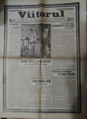 Ziarul Viitorul : MOARTEA ȘI FUNERALIILE REGINEI ELISABETA - 21 februarie 1916 foto