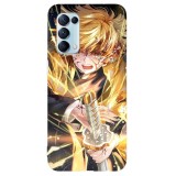Husa compatibila cu Oppo A74 model Zenitsu agatsuma Demon slayer, Silicon, TPU, Viceversa, Transparent, Carcasa