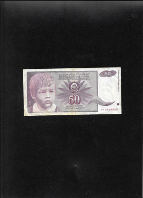 Iugoslavia Yugoslavia 50 dinari dinara 1990 seria2988666 foto