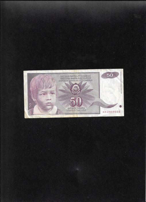 Iugoslavia Yugoslavia 50 dinari dinara 1990 seria2988666