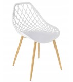 SCAUN DE TERASA,PLASTIC ,ALB