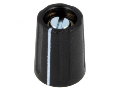 Buton rotativ negru cu indicator ABS 3,18mm 10,5x14mm foto