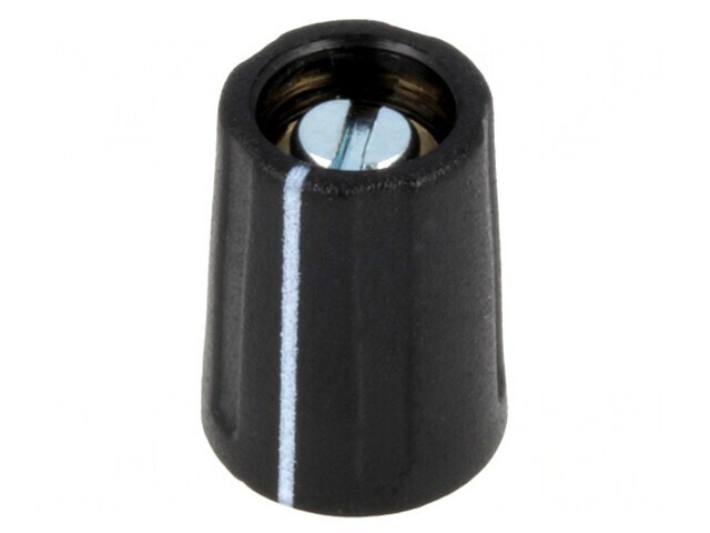 Buton rotativ negru cu indicator ABS 3,18mm 10,5x14mm