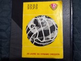 Brosura aniversara Dynamo Dresda 1953-1973