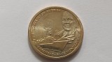 SUA-1 Dollar 2025-Arkansas. Prima schiță preliminară a unei nave a Marinei SUA generată pe calculator.-UNC