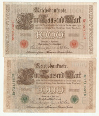 GERMANIA 100 MARK / 1910 - ambele variante. foto