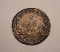 5 bani 1867 Watt foto