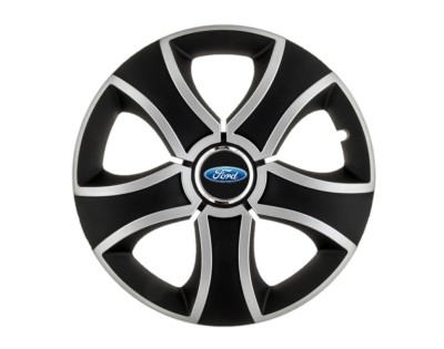 Set 4 capace roti Bis Gri-Negru R16 pentru gama auto Ford foto
