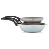 Set 3 tigai antiaderente din aluminiu turnat sub presiune Zass Gourmet ZG-ACS 03 Pastel ProDesign DailyAppliances