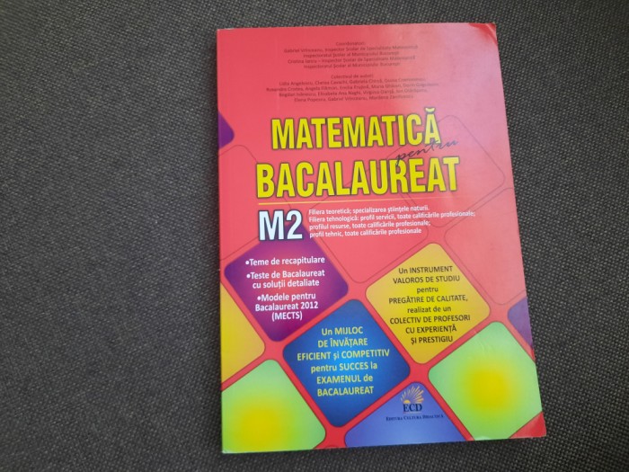 MATEMATICA PENTRU BACALAIREAT M2 GABRIEL VRINCEANU