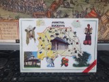 Județul Suceava, hartă turistică dublă, limba rom&acirc;nă, circa 2010, 013