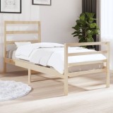 vidaXL Cadru de pat Single 3FT, 90x190 cm, lemn masiv de pin