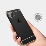 Husa Apple iPhone 11 Pro Elegance Luxury 3in1 Neagra, Protectie Completa, Anti-soc, Anti-zgarieturi, Carcasa Premium