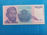 Iugoslavia 50000 ( 50 000 ) Dinari 1993 - Seria AA 0168759