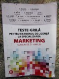 Teste-Grila pentru examenul de licenta la specializarea Marketing Anul 3