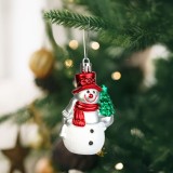 Cumpara ieftin Decoratiune festiva &ndash; figura om de zapada &ndash; suspendabila &ndash; plastic &ndash; 9 x 5,5 cm Best CarHome