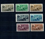 Albania 1947 - Calea Ferata Durres-Elbasan, trenuri, serie neuzata incompleta