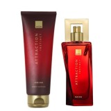 Set cadou pentru femei: Apa de parfum Attraction for Her 50 ml, Lotiune de corp Attraction for Her 125 ml, aroma orientala florala senzuala, Avon