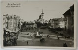 CONSTANTA , PIATA INDEPENDENTEI , IN CENTRU STATUIA LUI OVIDIU , CARTE POSTALA ILUSTRATA , 1938