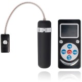 Glont stimulator cu 10 Vibratii si Telecomanda Spirit Bullet Vibe Premium Black