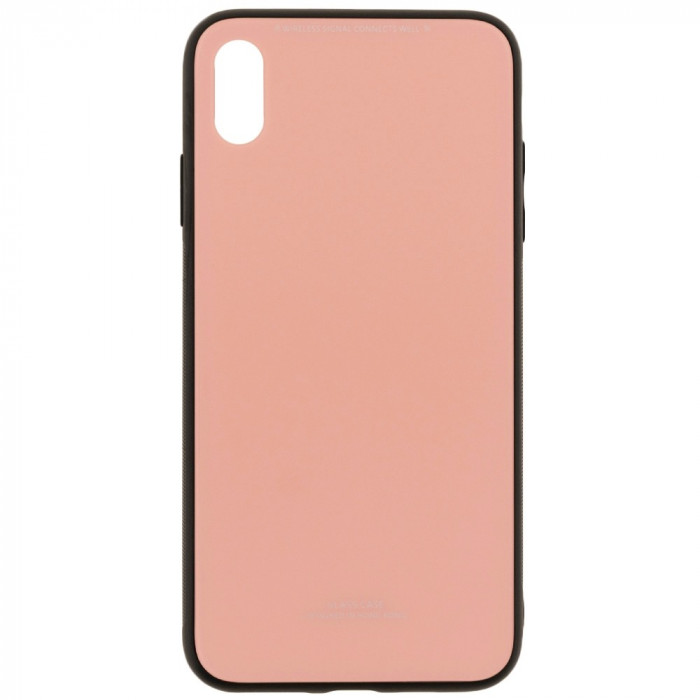 Husa APPLE iPhone XS Max - Glass (Roz)