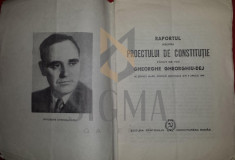 GHEORGHE GHEORGHIU DEJ - RAPORTUL ASUPRA PROIECTULUI DE CONSTITUTIE IN M.A.N. aprilie 1948 foto