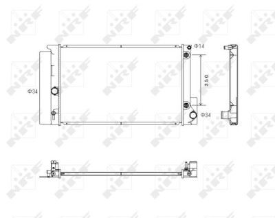 NRF 53766 Radiator, racire motor foto