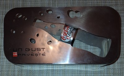 Suport pentru lum&amp;acirc;nări din inox - Coca-Cola foto