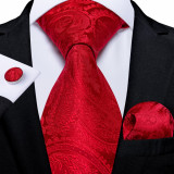 Set cravata + batista + butoni - matase - model 452