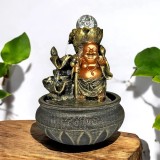 Cumpara ieftin Fantana de apa Feng Shui in trepte cu lumina led si Buddha Razand