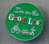 AX 660 INSIGNA -SPORTIVA -ATLETISM, INOT, CICLISM - I&#039;M ON THE GOOD LIST