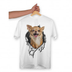 Tricou personalizat dama "CHIHUAHUA", Alb, Marime L