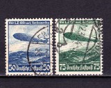 Cumpara ieftin ✅ ( S37 ) Germania Reich 1936 &quot; Zepelinul Hindenburg L.Z. 129 catre America&quot; , serie , Michel 606/607 , stampilata ( diverse stampile ! )