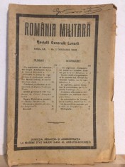 Romania Militara. Revista Generala Lunara - Anul XL Nr. 1 Ianuarie 1928 foto