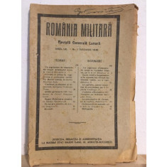 Romania Militara. Revista Generala Lunara - Anul XL Nr. 1 Ianuarie 1928