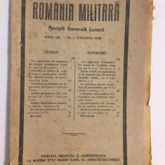 Romania Militara. Revista Generala Lunara - Anul XL Nr. 1 Ianuarie 1928