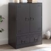 VidaXL Dulap &icirc;nalt, negru, 67x39x95 cm, oțel 841805
