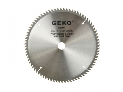 Disc pentru lemn 230x22x80T, Geko G00141 foto