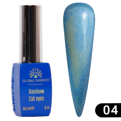 Oja semipermanenta Rainbow Laser Cat Eyes 8ml, 04 foto