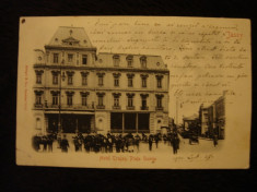 CARTE POSTALA. HOTEL TRAIAN, PIATA UNIREA foto