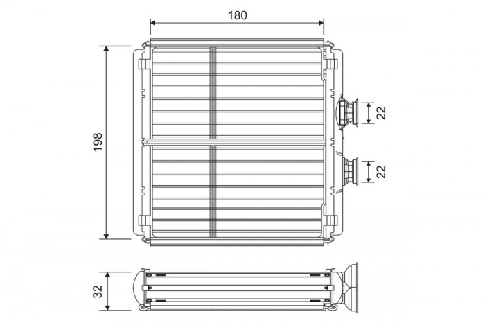 VALEO 811508 Schimbator caldura, incalzire habitaclu